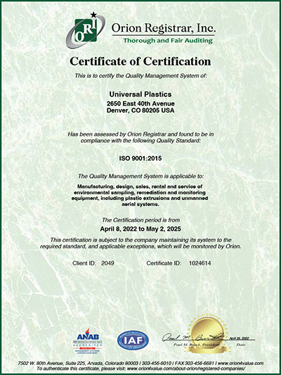 ISO 9001:2015 Certificate